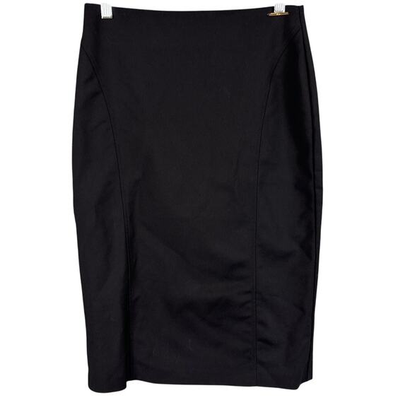 Elie.  Elie Tahari Black Straight Pencil Skirt Stretch Size 6 Capsule Wardrobe - Picture 1 of 10